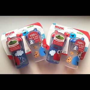 Sesame Street Sippy Cups NWT